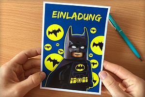 DIY Batman Einladungen für die tolle Mottoparty